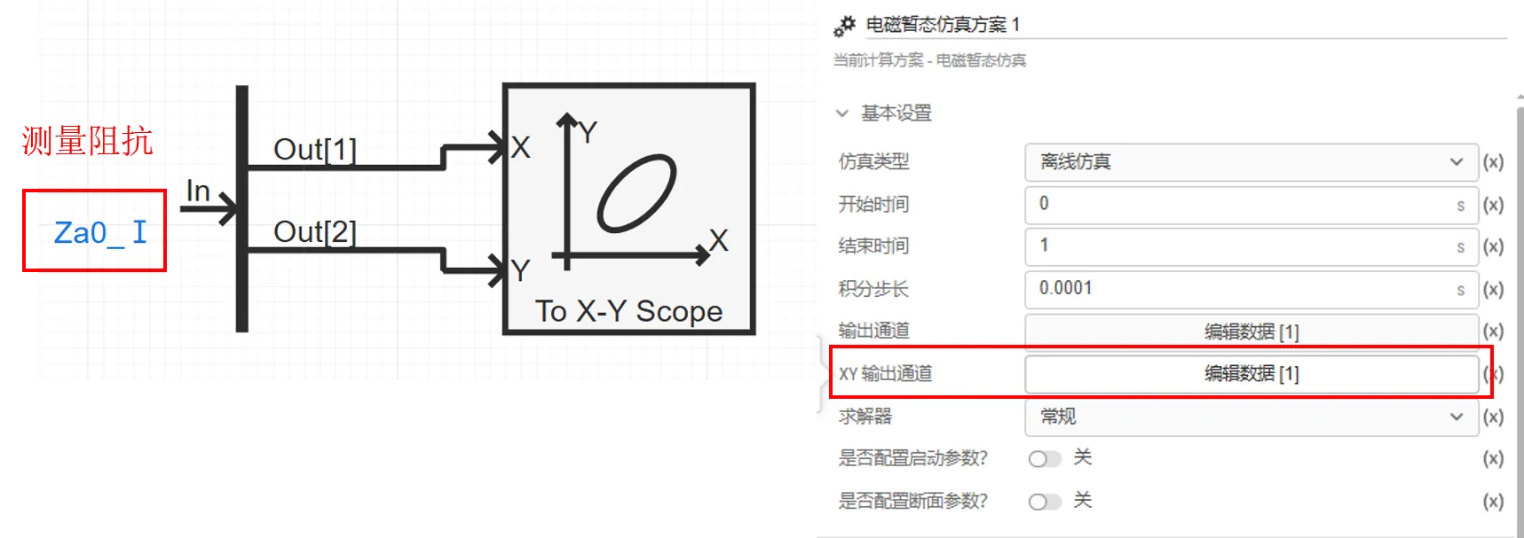 X-Y输出通道元件使用案例